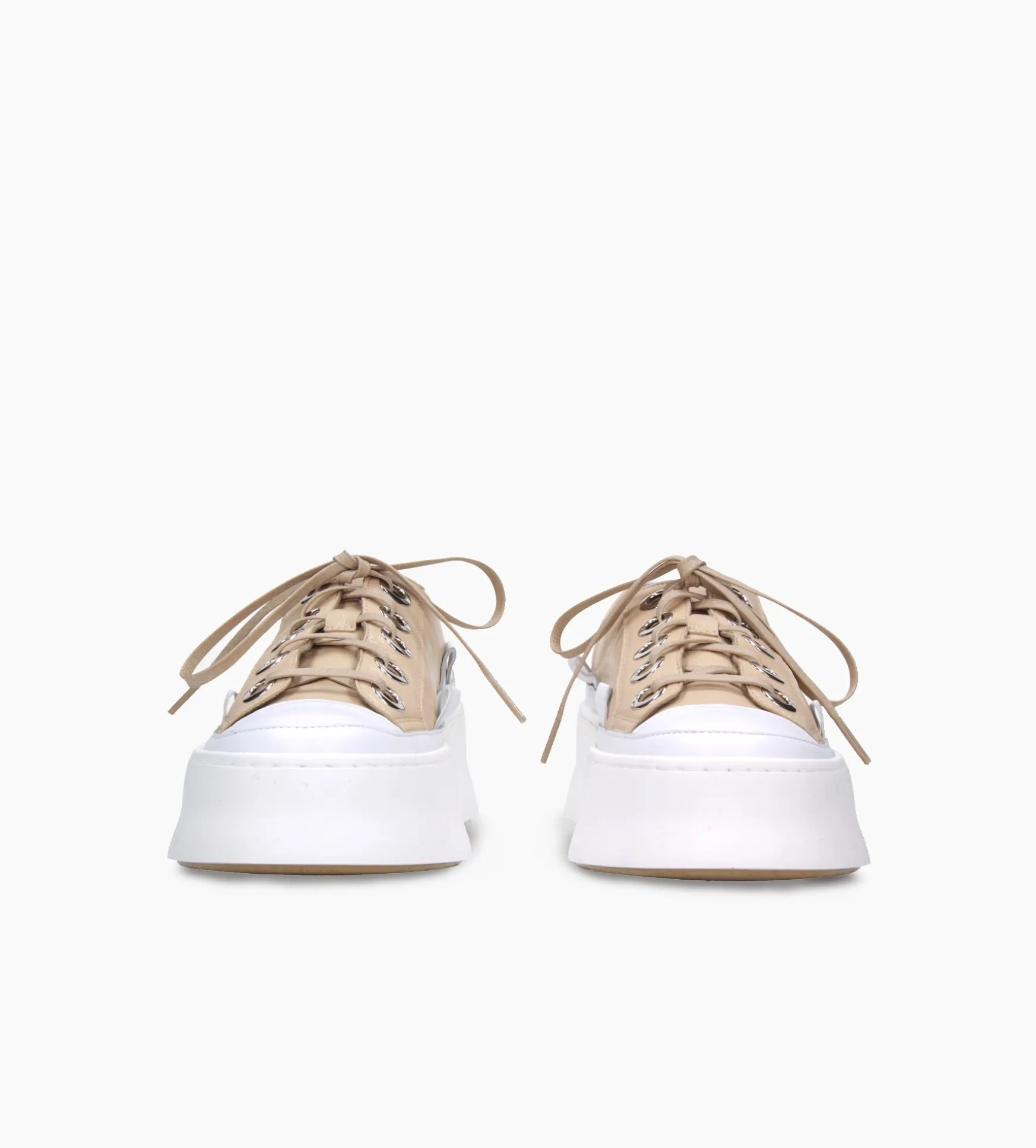 Beżowe sneakersy damskie
