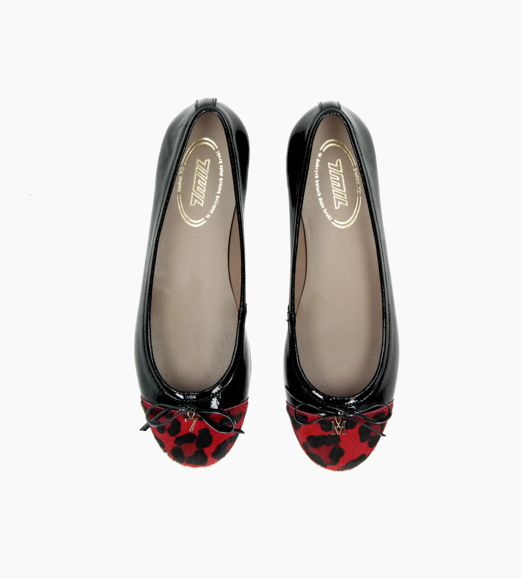 Czarne baleriny damskie