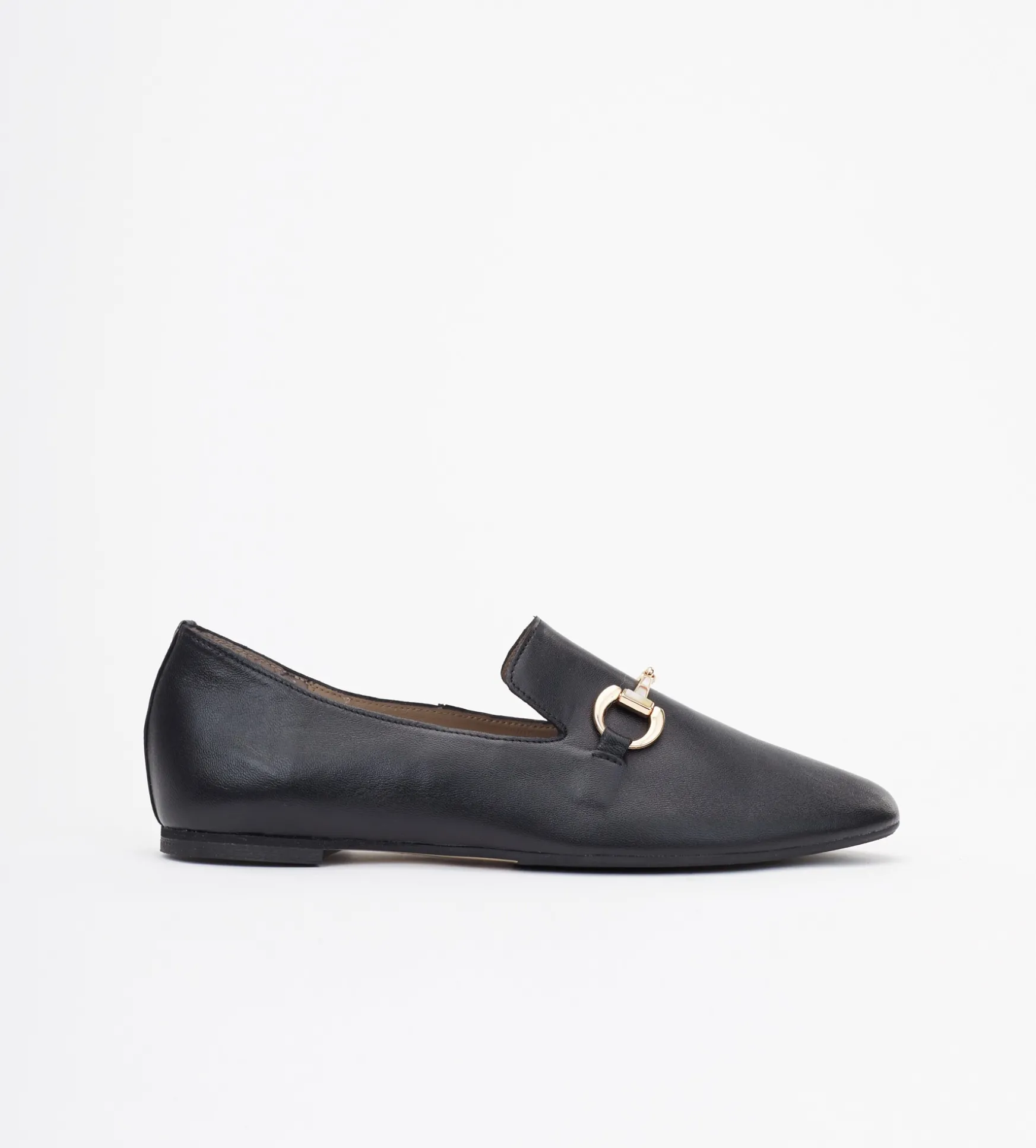 Czarne loafersy damskie