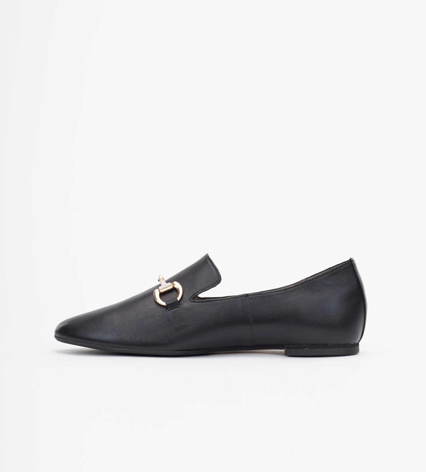 Czarne loafersy damskie