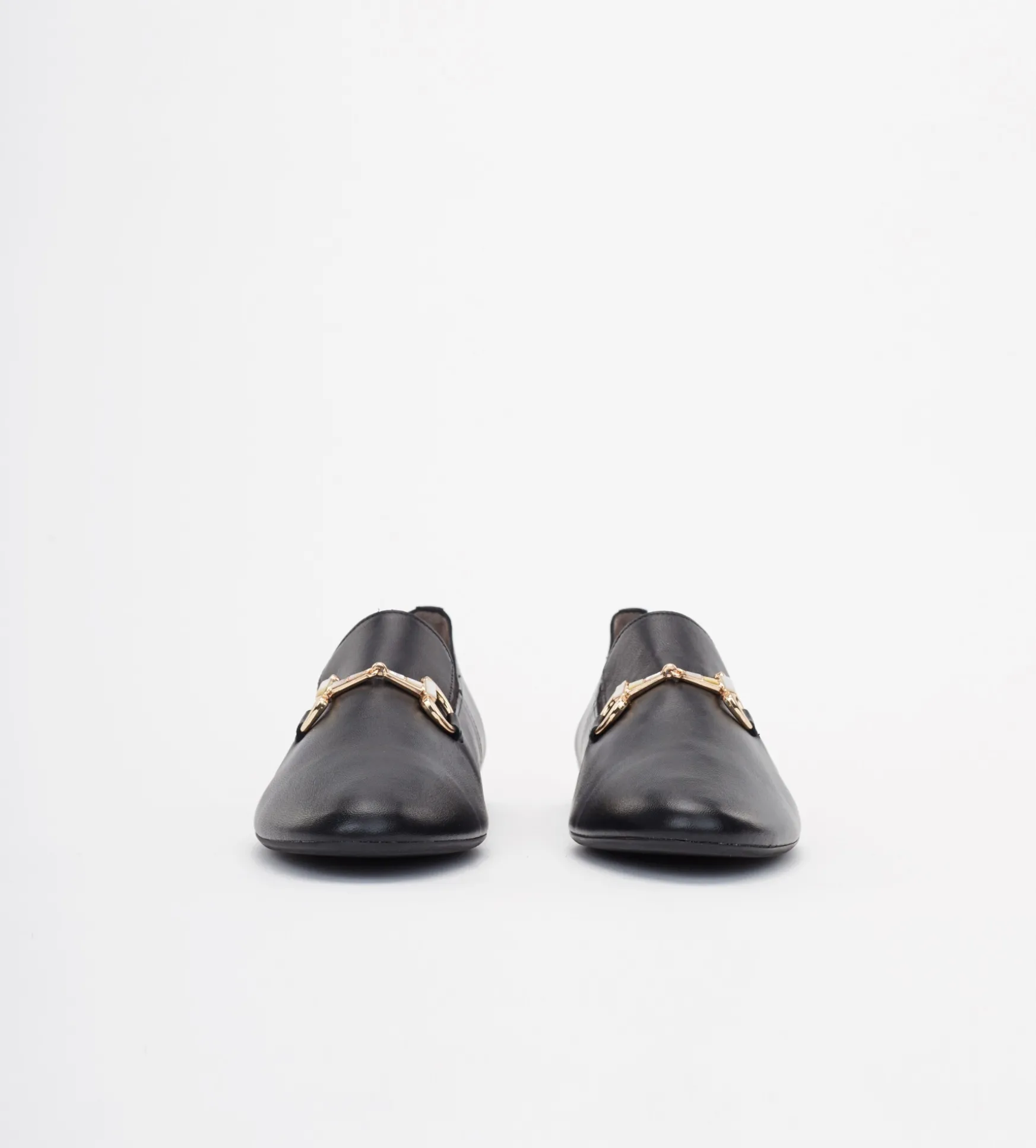 Czarne loafersy damskie