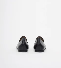 Czarne loafersy damskie