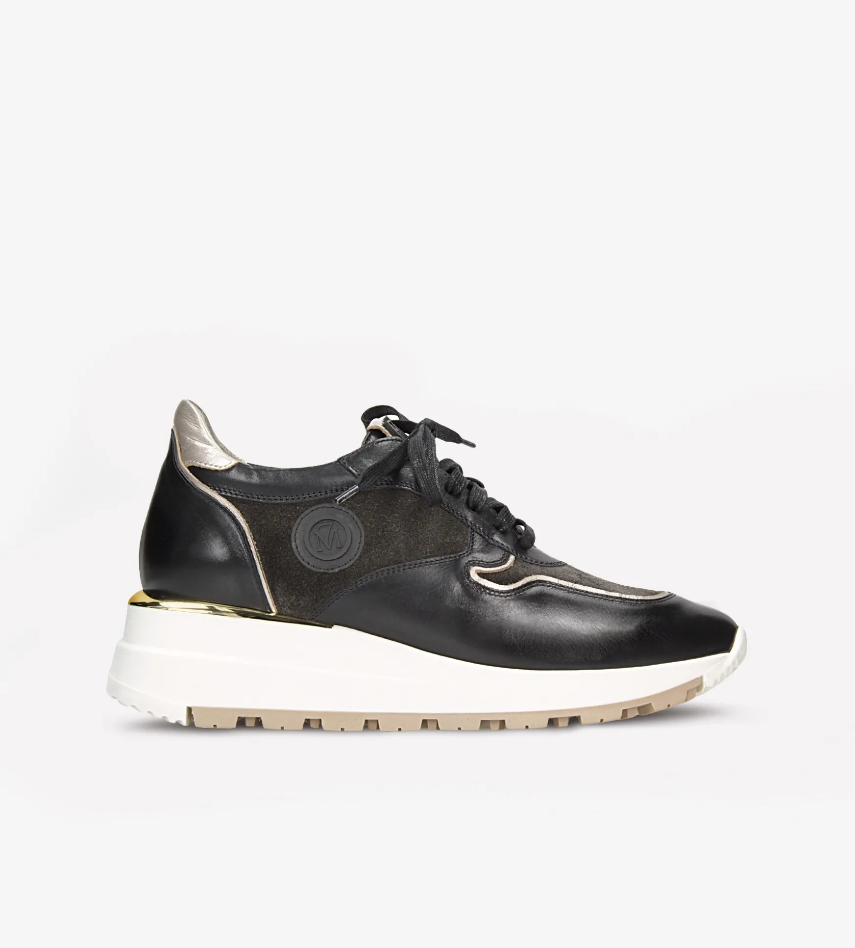 Czarne sneakersy damskie