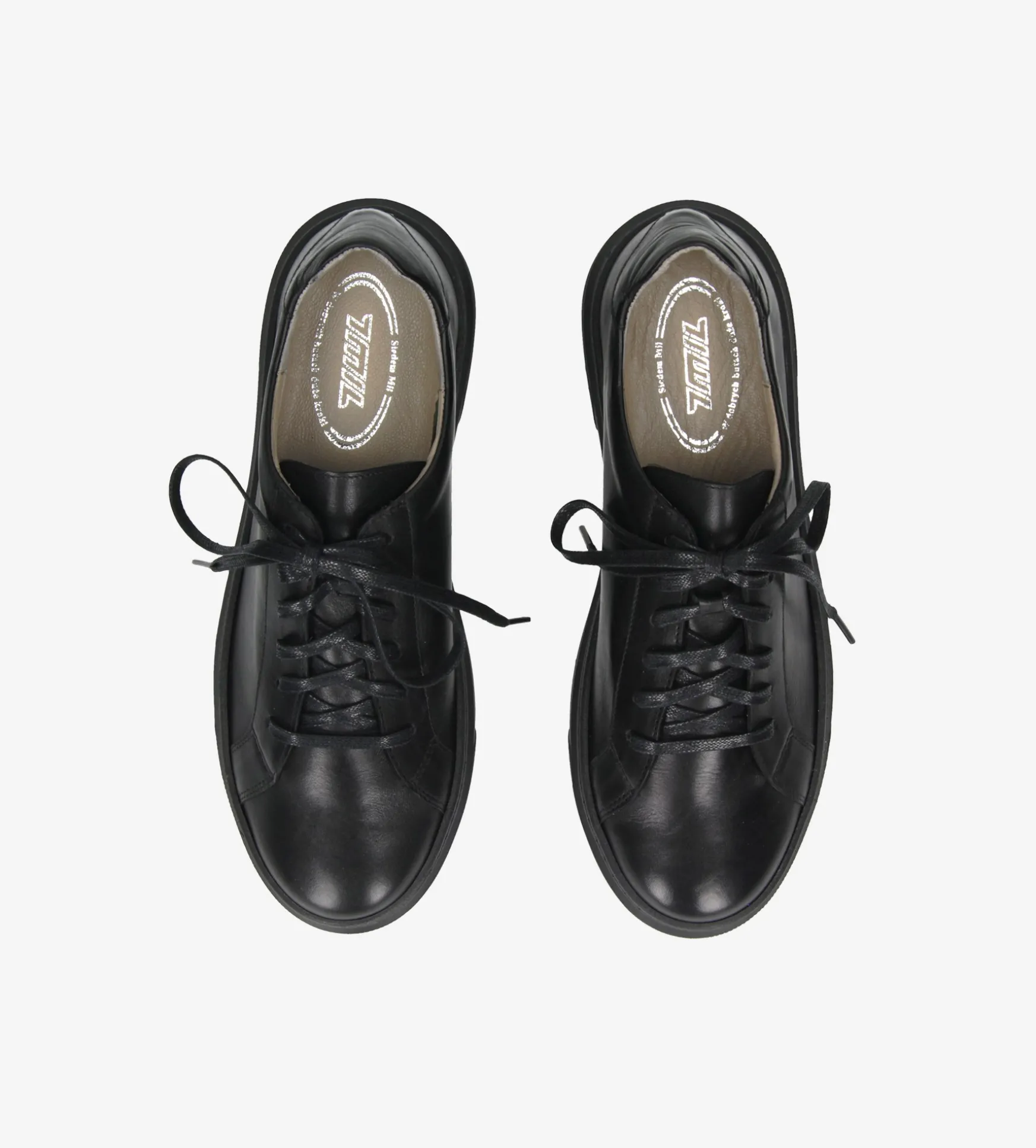 Czarne sneakersy damskie