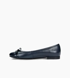 Granatowe baleriny damskie
