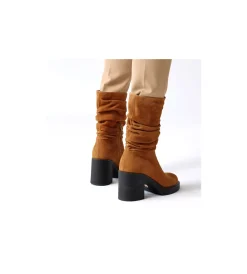 Koniakowe botki damskie