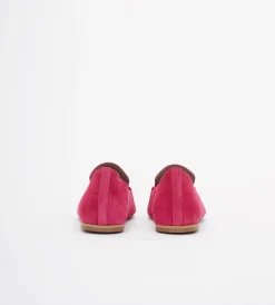 Różowe loafersy damskie
