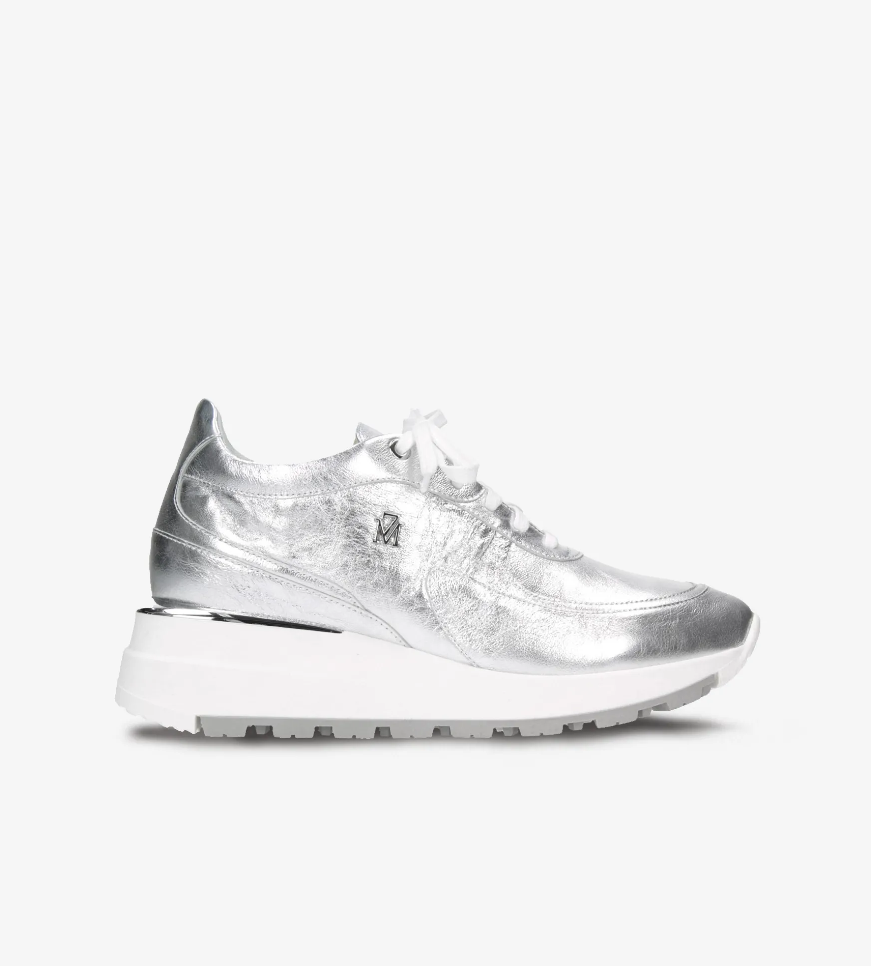 Srebrne sneakersy damskie
