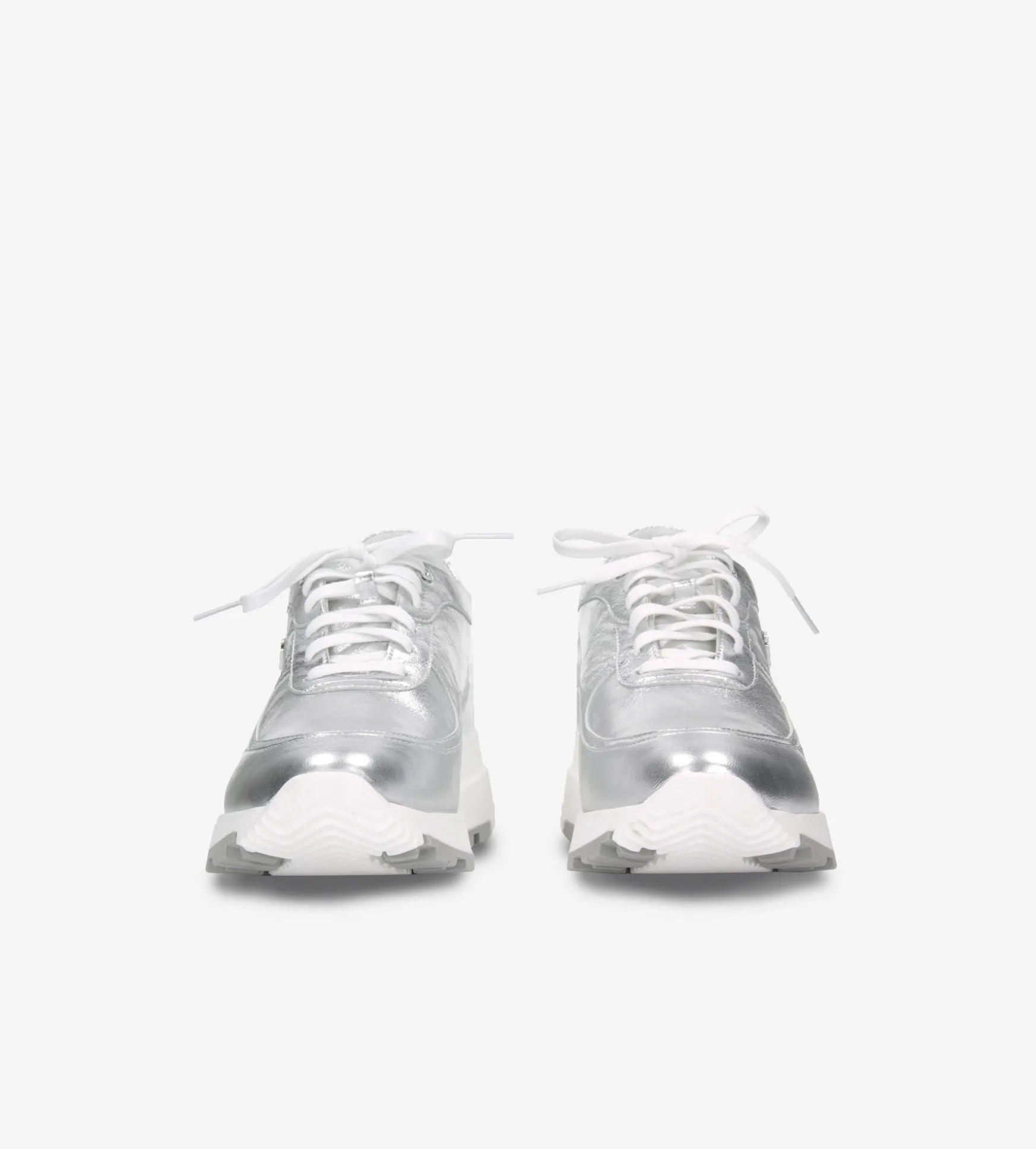 Srebrne sneakersy damskie