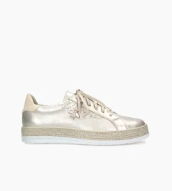 Złote sneakersy damskie