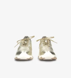 Złote sneakersy damskie