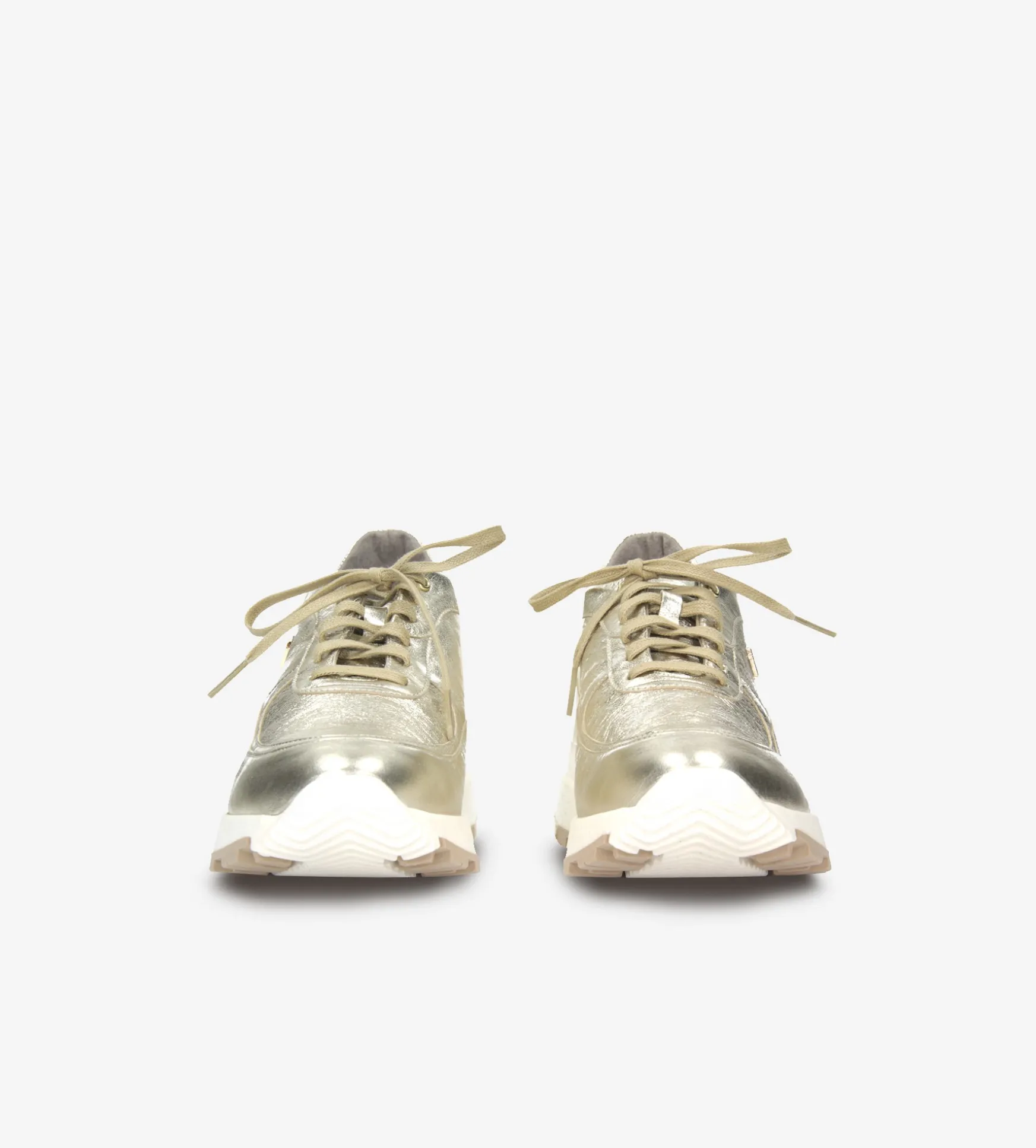 Złote sneakersy damskie