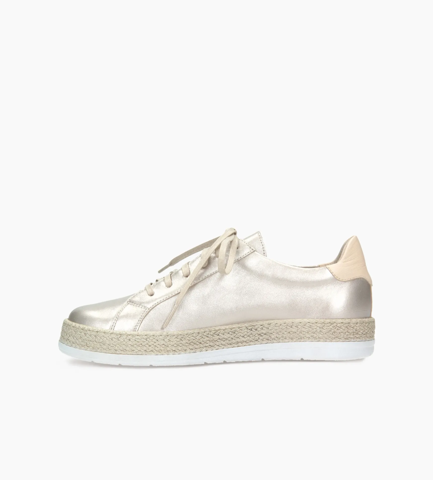 Złote sneakersy damskie