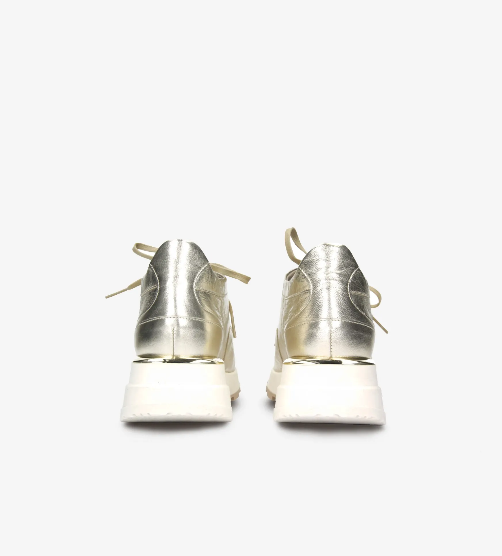 Złote sneakersy damskie